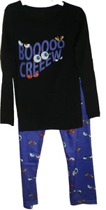 New Girls size 12 Halloween Pajama Set Pants T-Shirt Boo Crew - Picture 1 of 2