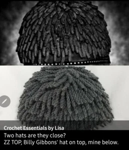 Cappello ZZ TOP africano Nudu Billy Gibbons berretto dreadlocks bamileke parrucca chemio charc - Foto 1 di 9