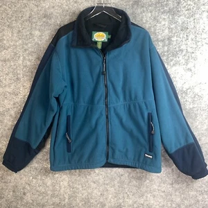 Cabela Jacket Men's Large Tall Blue Green Thinsulate Insulated has Pockets - Picture 1 of 15