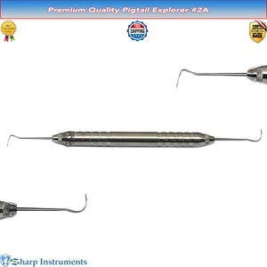 Pigtail Explorer Furcation's & Restorations Probe 2A Double Ended Surgical Scalr - Picture 1 of 1