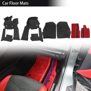 6x for 2020+ Corvette C8 Stingray Full Floor Mats All Weather Carpet Cargo Liner - Picture 1 of 13
