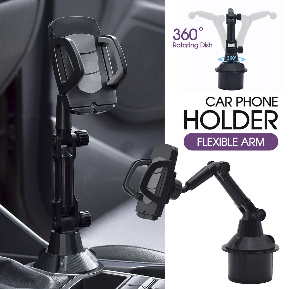 360° Cradle Desktop GPS Mobile Phone Car Cup Mount Stand Phone Holder Universal  - Image 1 of 4