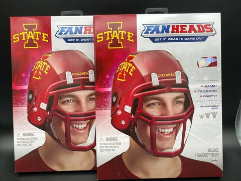Lot of 2 ISU Iowa State University Cyclones Fan Heads by Jakks New in Box NIB! Cover