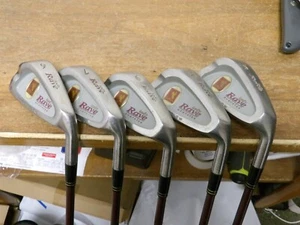 LPGA Square Two Lady Rave Irons 6-SW No 8 Ladies Firm Graphite Very Nice!! - Picture 1 of 5