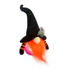 Halloween Gnome for Doll with LED Light Plush Witch Hat Lamp