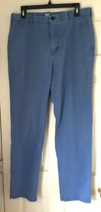 Men's Izod Chino Pants 33 x 33 Blue - Picture 1 of 3