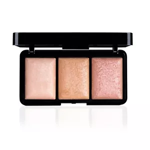 PAC Trio Glow Highlighter Pink, Powder Highlighter Palette for Face Makeup - 4gm - Picture 1 of 5