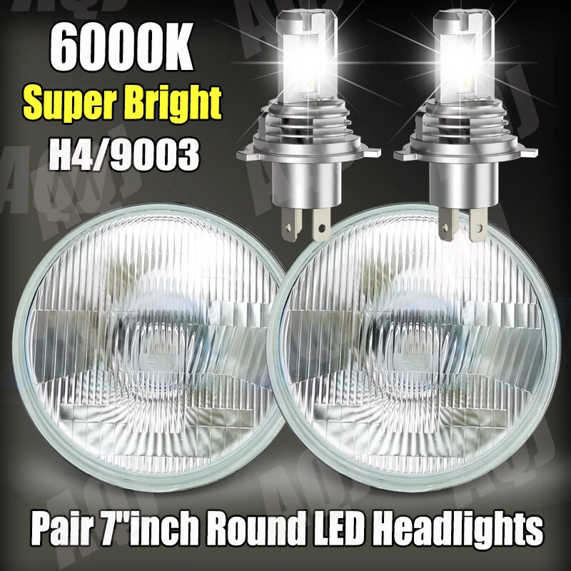 Faros LED redondos de haz alto-bajo de 7" para Ford F600 F700 F7000 1970-1979 2 piezas  Foto 1 de 4