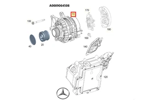 Original Mercedes-Benz A0009064508 Generator C257 W213 A238 W222 V167 W463 X253 - Picture 1 of 5