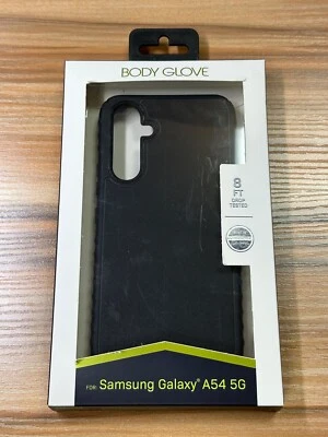 НОВЫЙ корпус перчатка тонкий текстурированный прорезиненный чехол для Samsung Galaxy A54 5 g - черный - Изображение 1 из 4