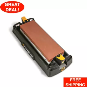 Whetstone Knife Sharpener Water Control Base Dual Grit Corundum Sharpening Stone - Picture 1 of 24