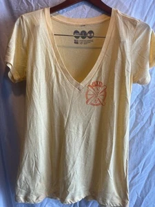 Jetty T-Shirt Damen Größe Large gelb V-Ausschnitt - Bild 1 von 5
