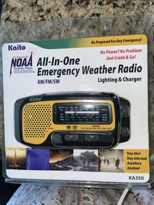 Kaito KA350 Solar Crank AM FM Shortwave Weather Radio Green - Picture 1 of 6