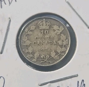 Canadá 1906 10. Moneda de plata de centavos (KM.#10) - Imagen 1 de 2