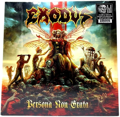 Exodus –"Persona Non Grata"  2024 RE - 2xLP- LTD CLEAR w/ BLACK & TURQUOISE- NEW - Image 1 of 4