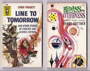 LINE TO TOMORROW (Lewis Padgett)/BYPASS TO OTHERNESS (Henry Kuttner) both PBOs - Imagen 1 de 5