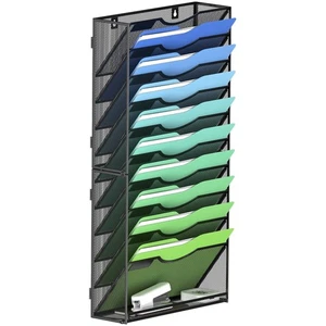 Wall File Organizer Office Hanging Magazine Holder Wall File Organizer for Of... - Picture 1 of 7