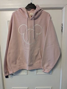 Women's H&M Pink Disney Mickey Hoodie Size XL - Picture 1 of 2