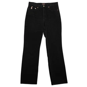 Vintage Guess Jeans Black Denim High Waist Mom Jeans Size 32 Made in USA - Picture 1 of 4
