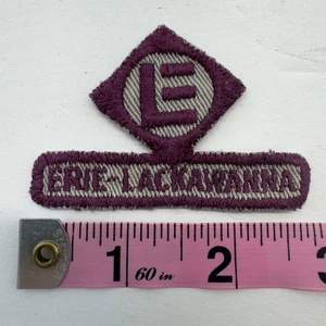 Patch vintage ERIE & LACCAWANNA treno ferroviario - Foto 1 di 2