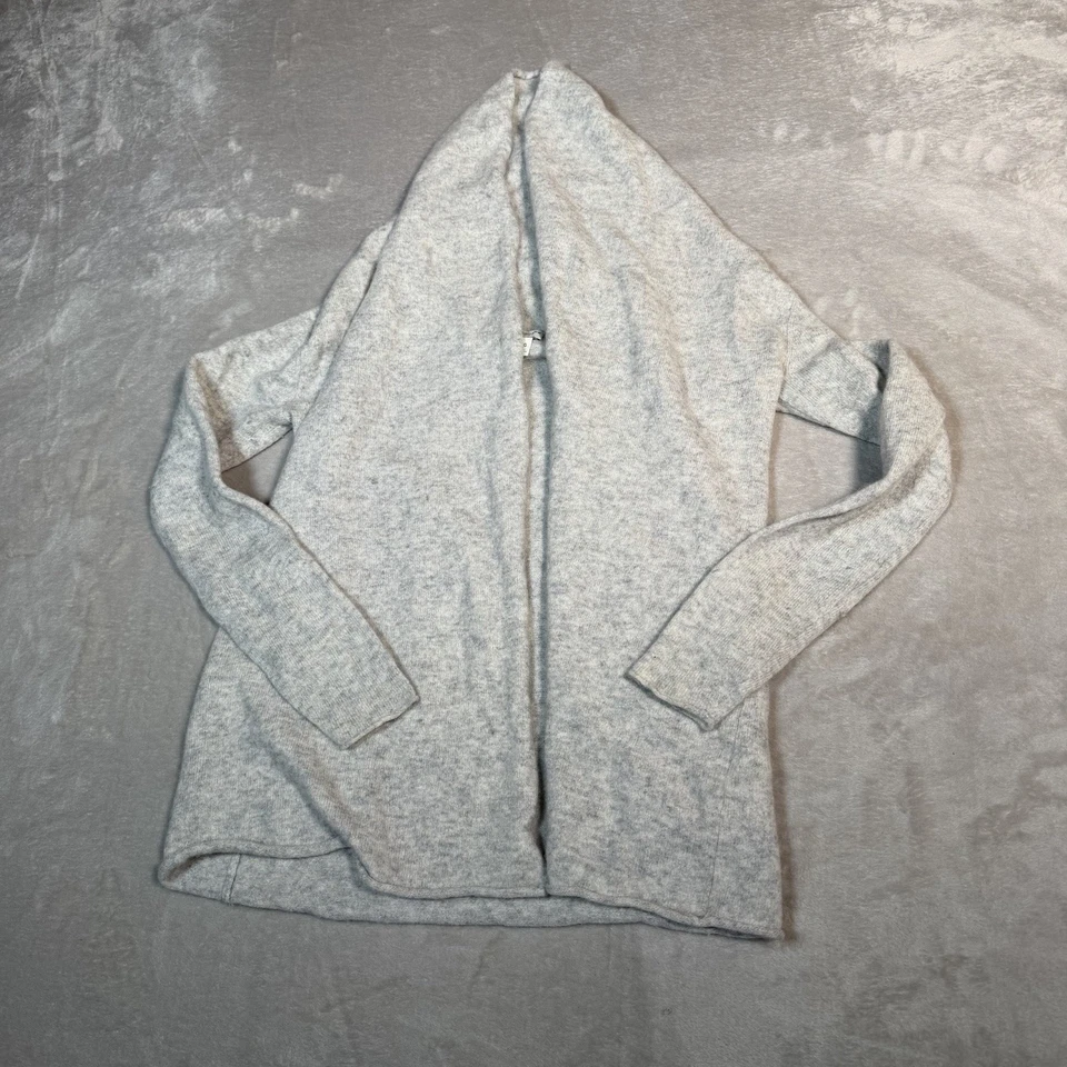 Club Monaco Cashmere Sweater Womens Medium Gray Open Front Cardigan Luxury - Image 1 of 4