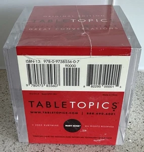 Tabletopics 2003: preguntas para iniciar grandes conversaciones; nuevo; mina de rubí - Imagen 1 de 3