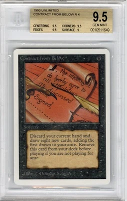 Contract from Below (Unlimited), Magic the Gathering, BGS 9.5 (GEM MINT) - Image 1 of 2