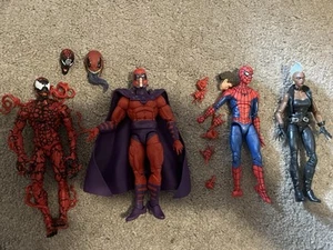 Marvel Legends Four (4) Figure Lot Storm Magneto Spider-Man Carnage - Picture 1 of 1