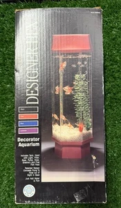 Acquario HEX Vintage Designer #2800DS - Raro acquario per pesci con decorazione esagonale | Retrò E - Foto 1 di 20
