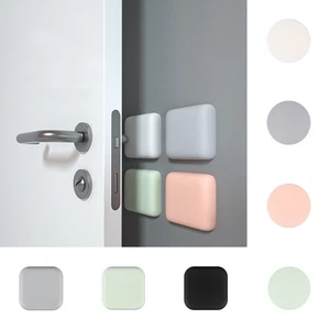 Wall Protector Self Adhesive Rubber Stop Door Handle Buffer mute Guard Stopper - Picture 1 of 26