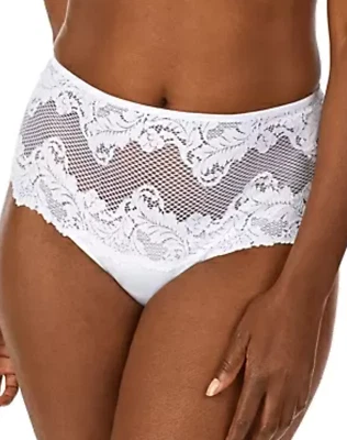 Tanga Le Mystère L38514 para mujer blanco encaje encanto cintura alta talla 6 EE. UU. Foto 1 de 2