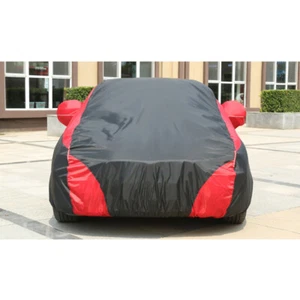 Red Full Car Cover Heavy Duty Waterproof UV Protection Sunscreen Snowproof US - Picture 1 of 3