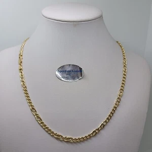 COLLANA UOMO -DONNA UNISEX A MAGLIA GRUMETTA IN ORO GIALLO 18KT 12,5 GR. (7748) - Foto 1 di 12