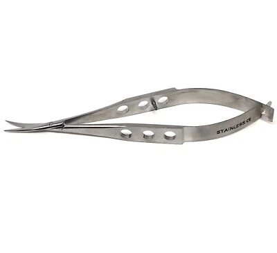 PREMIUM O.R GRADE CASTROVIEJO MICRO SURGERY OPHTHALMIC SCISSORS 3.5" CURVED - Image 1 of 3