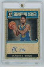 2018 -19 Optic Jacob Evans III Signature Series Rookie Gold Vinyl Prizm Auto 1/1