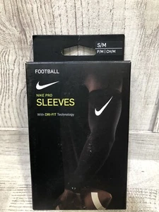 Nike Pro Dri Fit 3.0 Negro Compresión Fútbol Mangas Brazo Hombres S/M ¡NUEVO CON ETIQUETAS! - Imagen 1 de 5