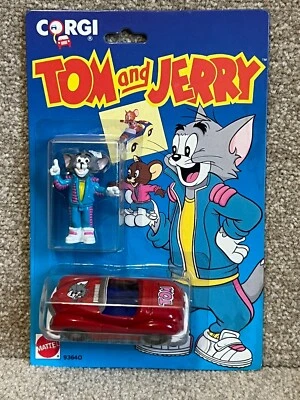 Corgi - Tom & Jerry - Tom & Red Car - Die Cast Figures - 1990s - Mattel - Image 1 of 4