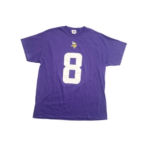 Minnesota Vikings NFL Men's Majestic Cousins #8 Name & Number T-Shirt Purple XL - Picture 1 of 7