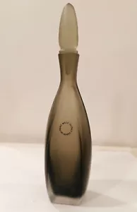 VENINI, bottiglia con tappo, colore grigio, collezione Velati 1992 - Foto 1 di 6