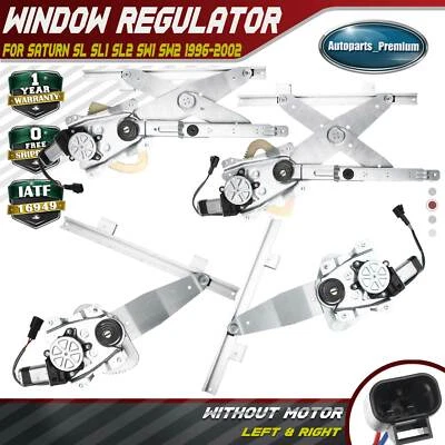 4x Power Window Regulator with Motor for Saturn SL SL1 SL2 SW1 SW2 Front & Rear - Image 1 of 4
