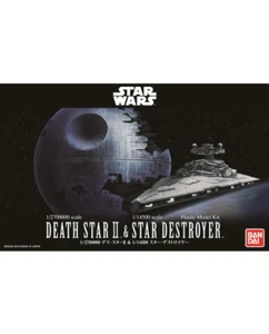Star Wars Death Star II and Star Destroyer Bandai Plastic Model Kit - Picture 1 of 6
