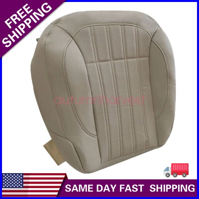 For Mercedes Benz GL350 2013-16 Seat Cover Driver Bottom Perforated Leather TAN — 第 1/4 张图片