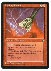 Anaba Shaman - 1995 Homelands Magic The Gathering Criatura Común Roja NP - Imagen 1 de 1
