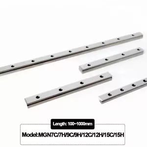 Diapositivas de riel guía lineal 100-1000 mm MGN7 MGN9 MGN12 MGN15 para impresora 3D CNC - Imagen 1 de 11