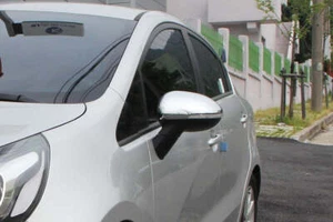 Auto Clover Chrome Wing Mirror Cover Trim Set for Kia Rio 2012 - 2016 - Picture 1 of 6