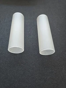 2x Lampenschirm Rauch Glas G9 Röhre Ersatzglas Zylinder Glas Ø29mm Lange 90mm - Bild 1 von 7