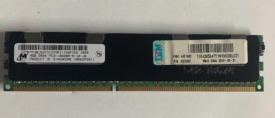 IBM/Lenovo 43X5047 MT36JSZF51272PZ-1G4FDD 4GB 2Rx4 PC3-10600R Server Memory - Image 1 of 3