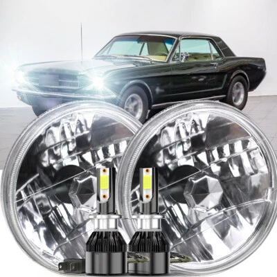 Faros LED redondos de 7 pulgadas para Ford F1 F2 1948-1952 haz sellado alto y bajo Foto 1 de 4