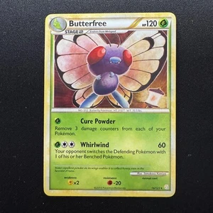 Pokemon TGC Butterfree 16/123 Non-Holo Heart Gold & Soul Silver (base set) NM - Picture 1 of 4