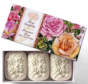 Saponificio Artigianale Fiorentino Provence Rose Scented Soap Set- Made in Italy - Picture 1 of 1